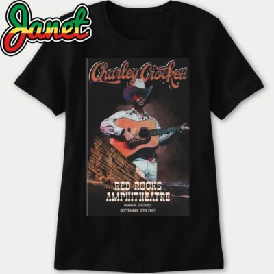 Charley Crockett September 12 2024 Red Rock Amphitheatre Morrison, CO Event Poster women