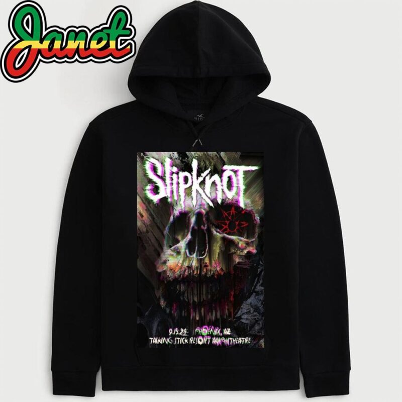Slipknot On Sept 15 2024 Talking Stick Resort Amphitheatre Phoenix AZ Poster hoodie