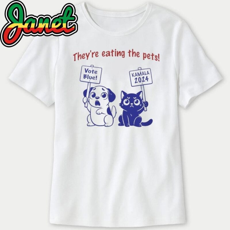 They're Eating the Pets! Debate Dog Cat Vote Blue Kamala 2024 sweatshirt
