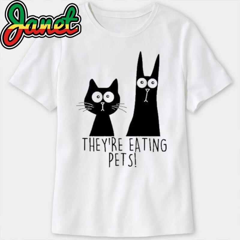 They’re eating pets humor black cat dog Trump Harris debate 2024 women