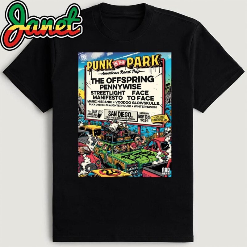 Punk In The Park September 16, 2024 Snapdragon Stadium, San Diego, CA Poster Shirt