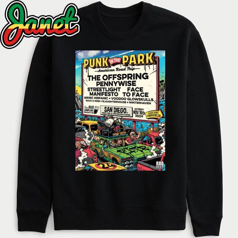 Punk In The Park September 16, 2024 Snapdragon Stadium, San Diego, CA Poster sweatshirt