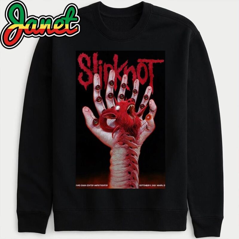 Slipknot On Sept 11 2024 Ford Idaho Center Amphitheater Nampa ID Poster sweatshirt