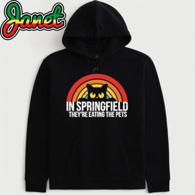 Retro In Springfield They're Eating The Pets Funny Cat Lovers hoodie
