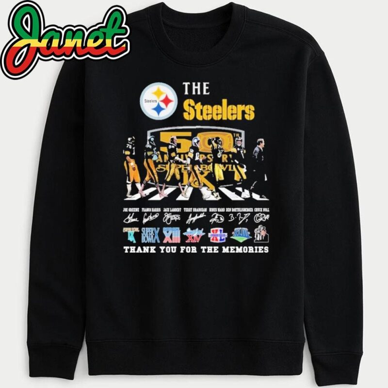 The Pittsburgh Steelers Signature Thank You For The Memories sweatshirt
