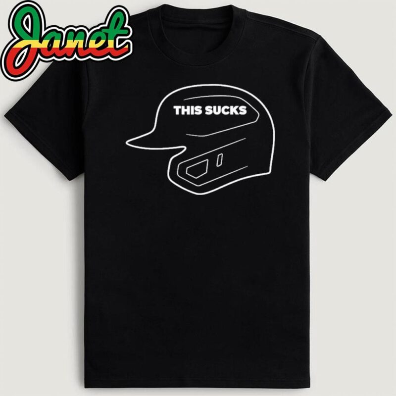 This Sucks Baseball Helmet T-Shirt