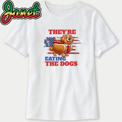 They Are Eating The Dogs Debate 2024 with Golden Retriever Funny US Election Retro Debate sweatshirt