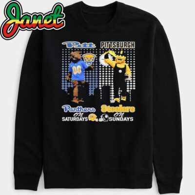 Pittsburgh Panthers On Saturdays Roc Pittsburgh Steelers Steely McBeam On Sundays sweatshirt