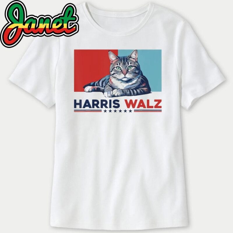 Harris Walz 2024 Funny Cat Election sweatshirt
