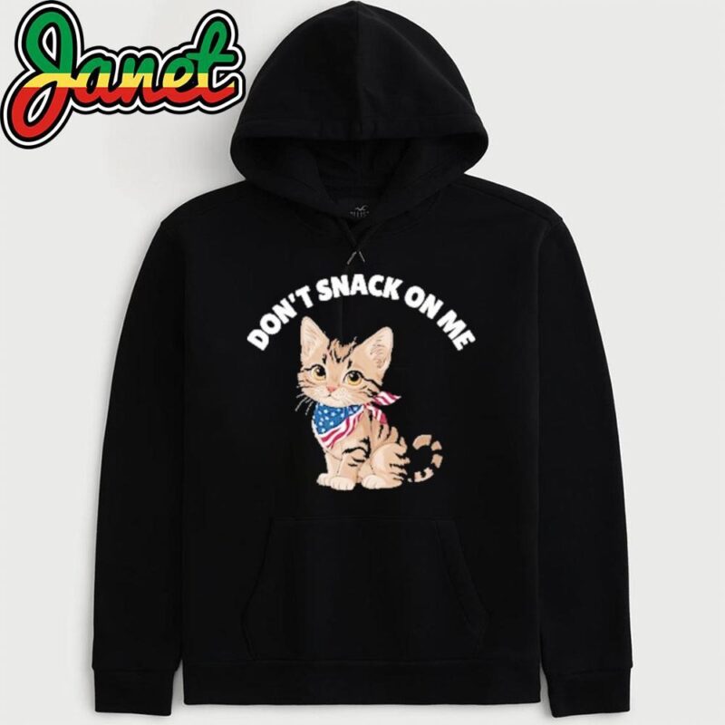 Don't Snack On Me Funny Cat For Trump 2024 hoodie