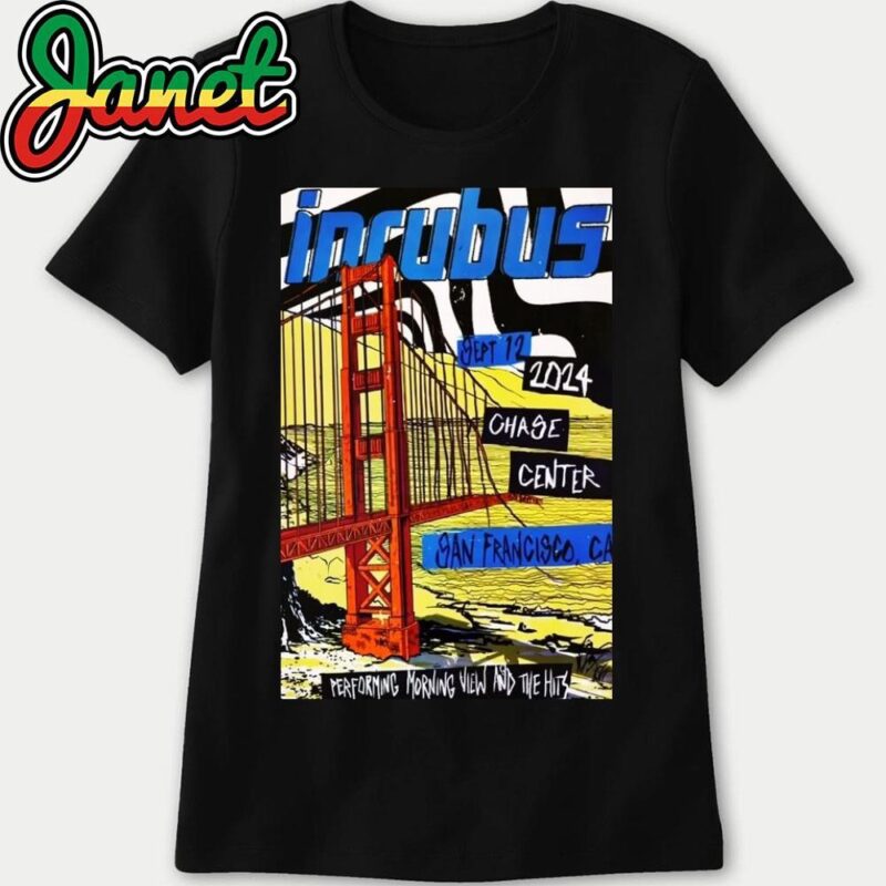 Incubus On Sept 12 2024 Chase Center San Francisco CA Poster women