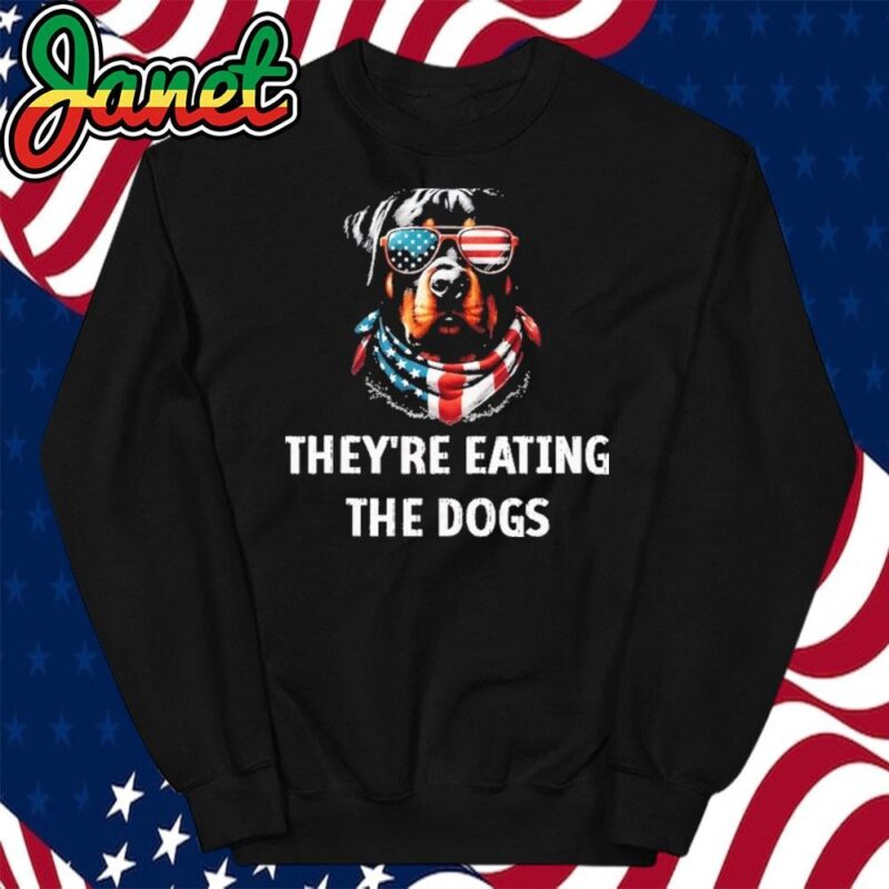TheyRe Eating The Dogs Usa Flag Election Trump 2024 sweatshirt