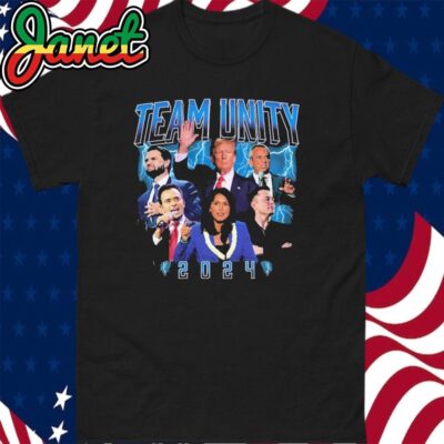 Trump Jd Vance Kennedy Tulsi Gabbard Elon Musk Team Unity 2024 Shirt