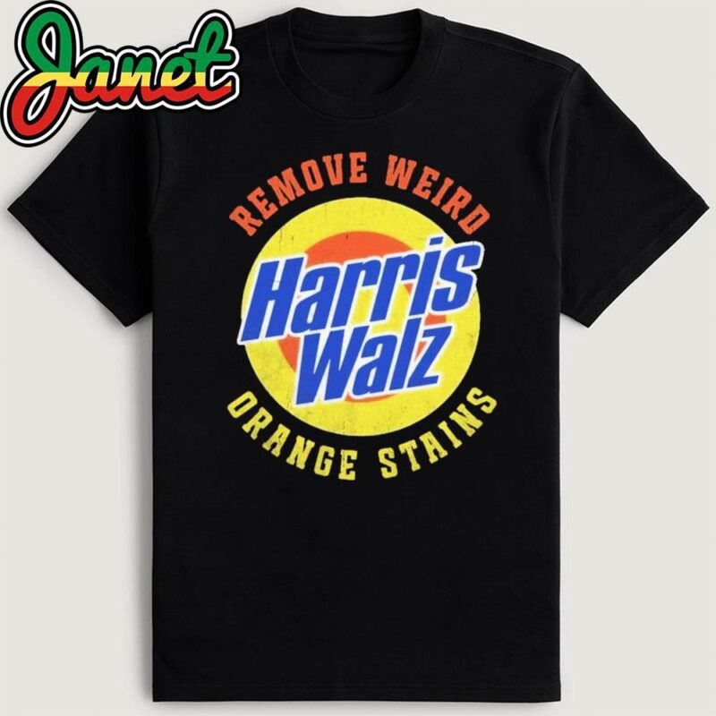 Remove Weird Orange Stains harris walz retro vintage distressed T-Shirt