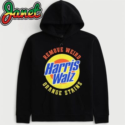 Remove Weird Orange Stains harris walz retro vintage distressed hoodie