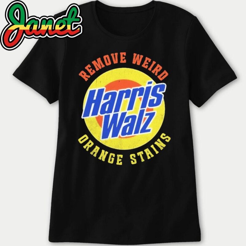 Remove Weird Orange Stains harris walz retro vintage distressed women
