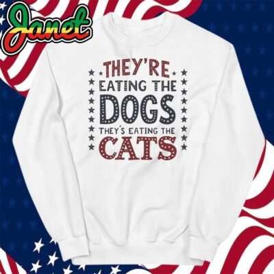 They're eating the dogs Funny Political Debate Shirt, Kamala Trump sweatshirt