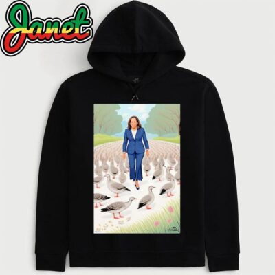 Kamala Harris Eating The Geese Goose TRUMP Vance 2024 Haitian Immigrants hoodie