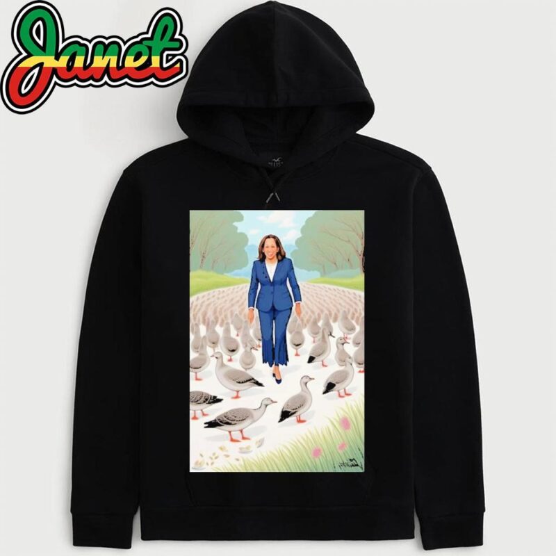 Kamala Harris Eating The Geese Goose TRUMP Vance 2024 Haitian Immigrants hoodie