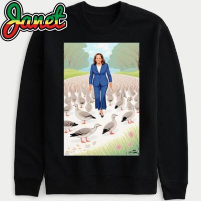 Kamala Harris Eating The Geese Goose TRUMP Vance 2024 Haitian Immigrants sweatshirt