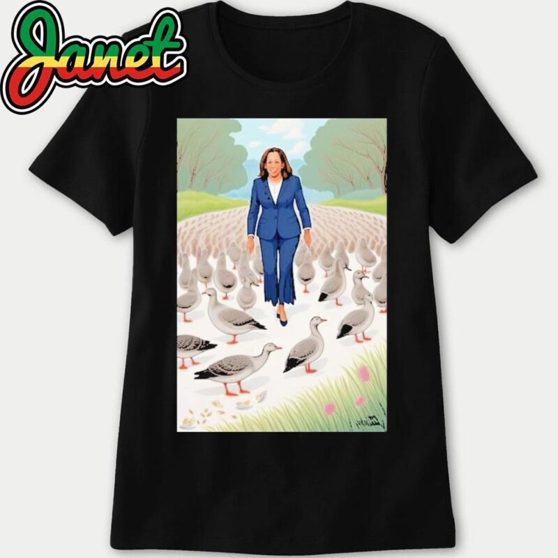 Kamala Harris Eating The Geese Goose TRUMP Vance 2024 Haitian Immigrants women