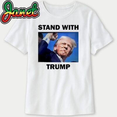 Trump Rally Shot Stand With Trump sweatshirt