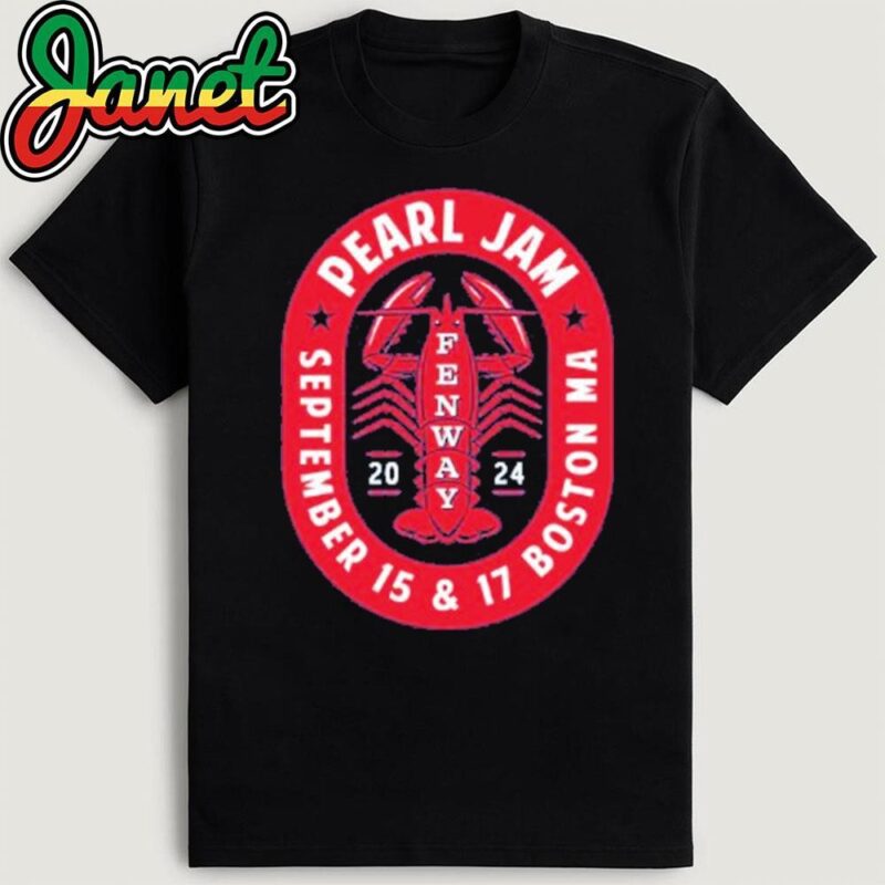Pearl Jam September 15 And 17 Boston, MA, USA Fenway Park Shirt