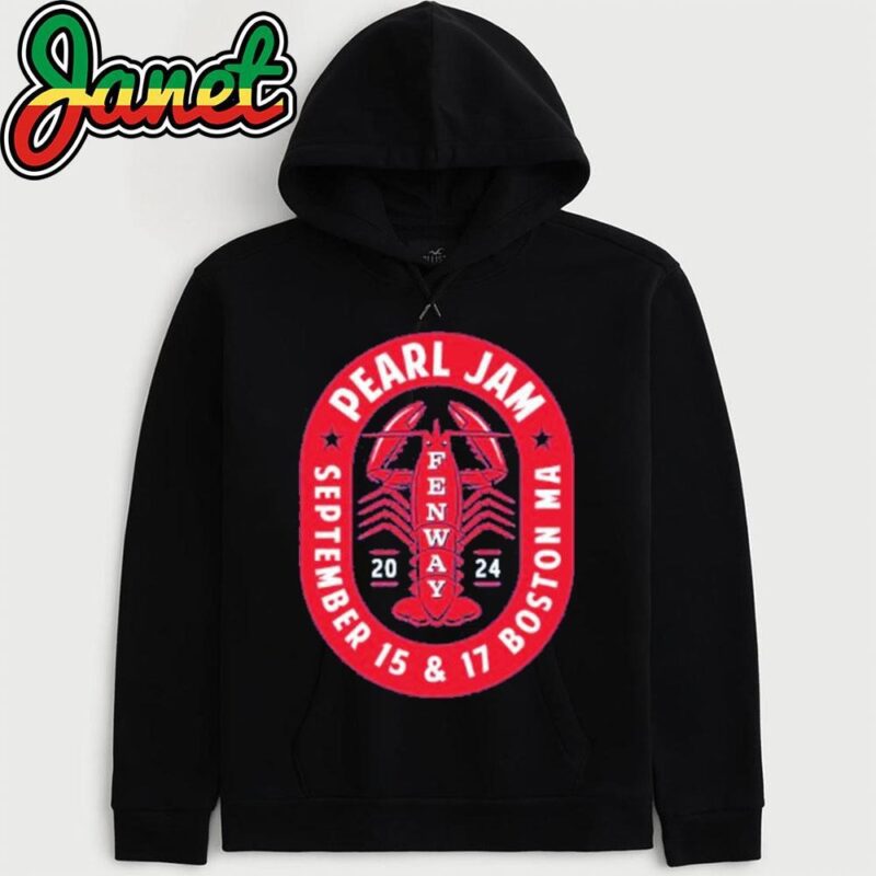 Pearl Jam September 15 And 17 Boston, MA, USA Fenway Park hoodie