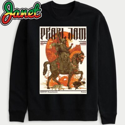 Pearl Jam Event Poster For Boston MA At Fenway Park On September 15 And 17 2024 Artwork By Krzysztof Domaradzki sweatshirt