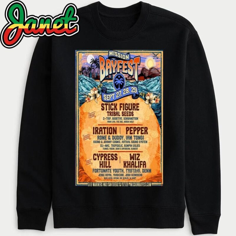 Mission Bayfest Sep 27-29 2024 San Diego CA Poster sweatshirt