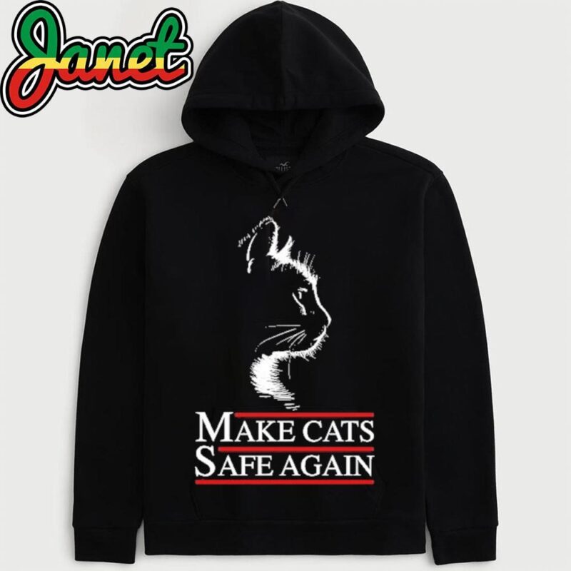 Donald Trump Make Cats Safe Again 2024 Election Debate Funny Cat Lovers Gifts hoodie