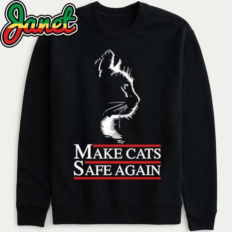 Donald Trump Make Cats Safe Again 2024 Election Debate Funny Cat Lovers Gifts sweatshirt