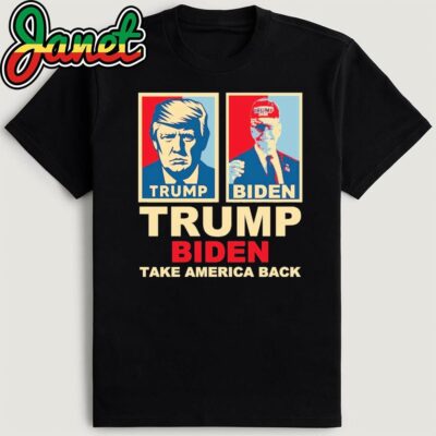 Trump Biden 2024 Take America Back Joe Biden Wearing A Trump Hat T-Shirt
