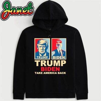 Trump Biden 2024 Take America Back Joe Biden Wearing A Trump Hat hoodie