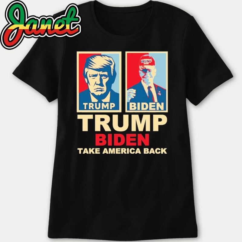 Trump Biden 2024 Take America Back Joe Biden Wearing A Trump Hat women