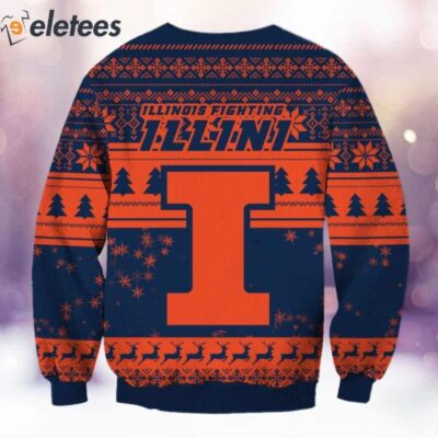 Illinois Grnch Christmas Ugly Sweater