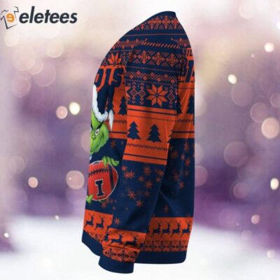 Illinois Grnch Christmas Ugly Sweater