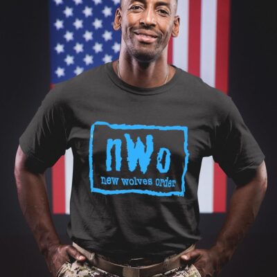 nWo new wolves order New World Order logo parody shirt