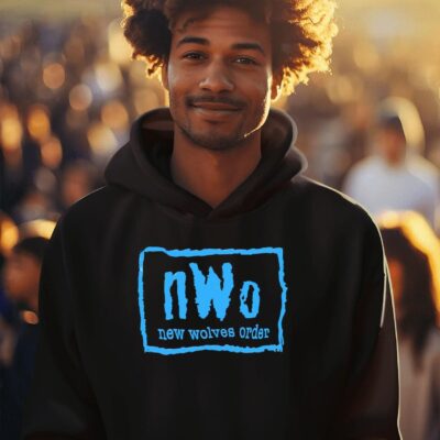 nWo new wolves order New World Order logo parody hoodie