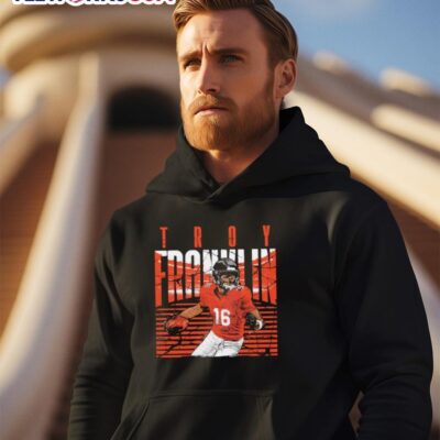 Troy Franklin 16 Denver Broncos running hoodie