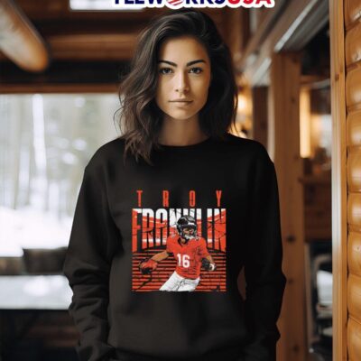 Troy Franklin 16 Denver Broncos running sweater