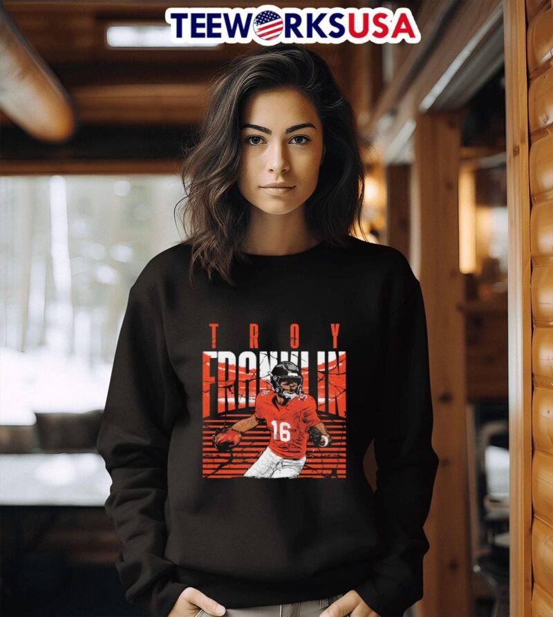 Troy Franklin 16 Denver Broncos running sweater