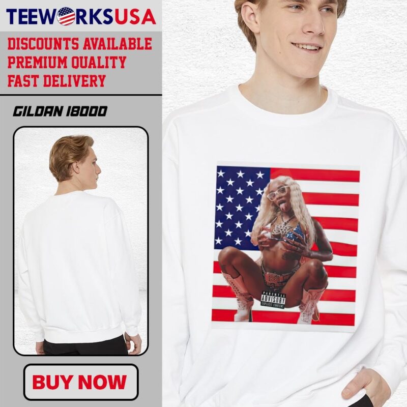 Sexyy Red American Flag unisex-sweatshirt