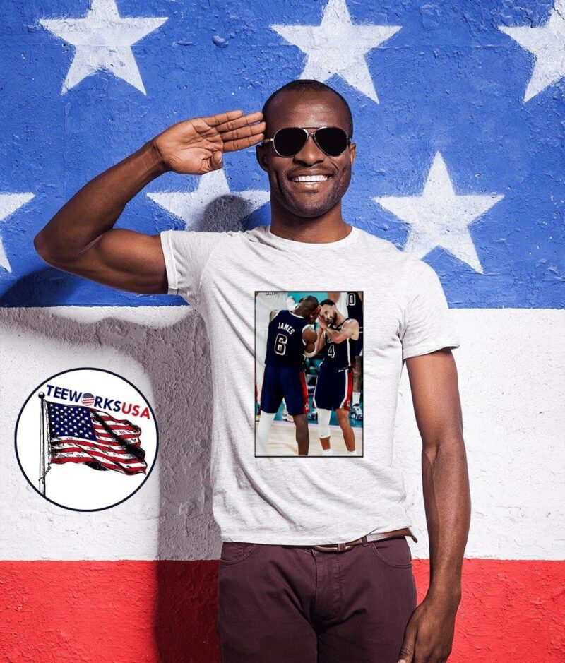 Nikotaughtyou Steph Curry Lebron James night night olympic paris 2024 shirt