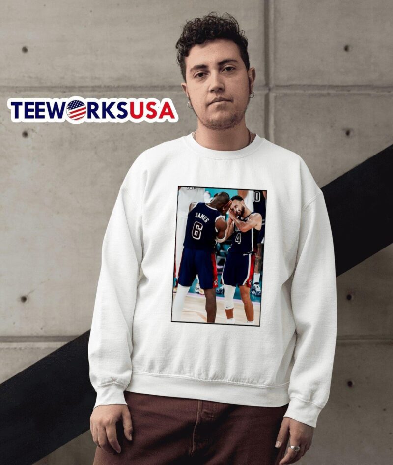 Nikotaughtyou Steph Curry Lebron James night night olympic paris 2024 sweater