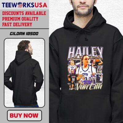 Hailey Van Lith TCU Horned Frogs basketball black-hoodie