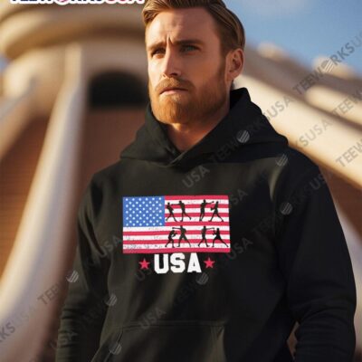 Olympic Paris 2024 Boxing USA Flag USA hoodie