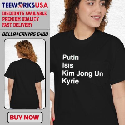 Putin Isis Kim Jong Un Kyrie Boston Celtics simple classic-women-t-shirt