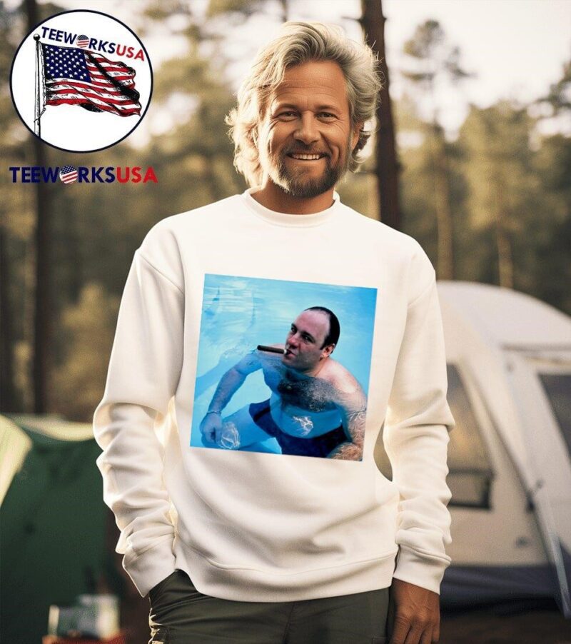 Olivia Cooke Tony Soprano Pool Smoking Cigar new sweater
