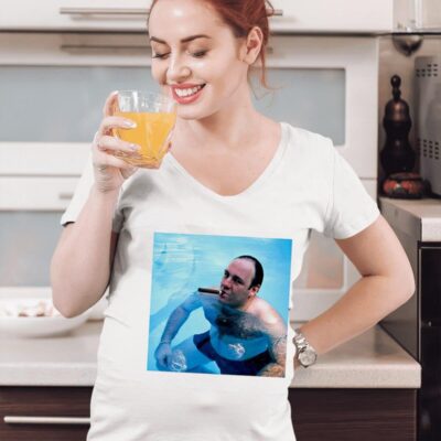 Olivia Cooke Tony Soprano Pool Smoking Cigar new women-t-shirt